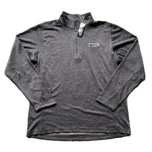 OGIO EMBROIDERED LOGO GRAY LONG SLEEVE HALF ZIP PULLOVER SIZE XL